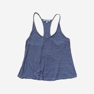Charlotte Russe Striped cropped tank top